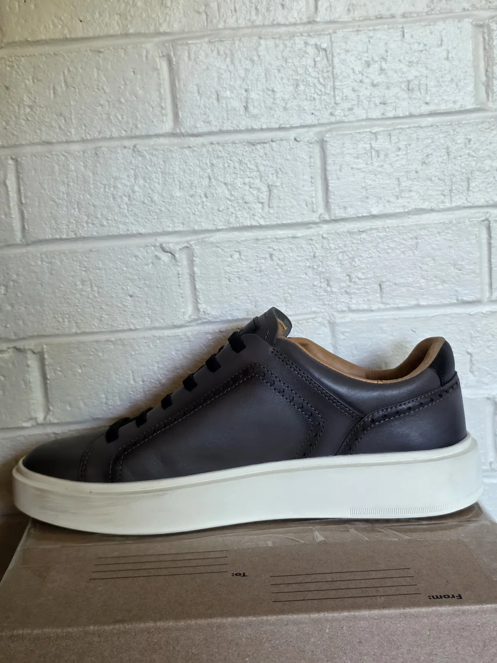 Allen Edmonds Oliver Slip-On Stretch-Lace Brogue Sneaker 8.5